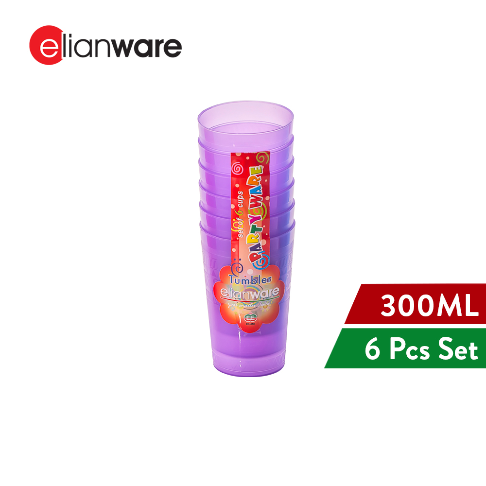 Elianware (200ml) BPA FREE Plastic Party Kids Cup Cawan(6Pcs)