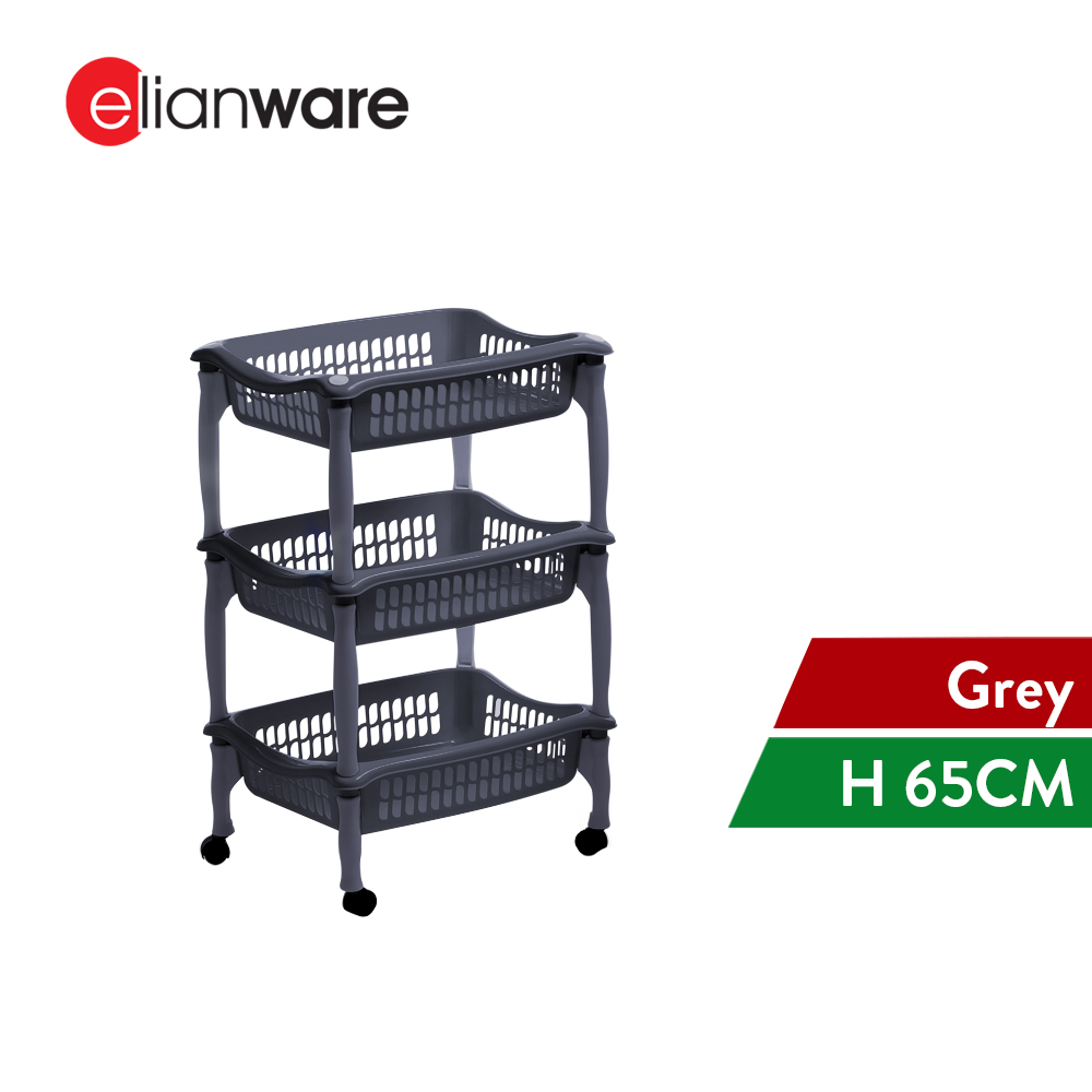 Elianware Hot Selling 3 Tier Multipurpose Rack Kitchen Bathroom Office Rack