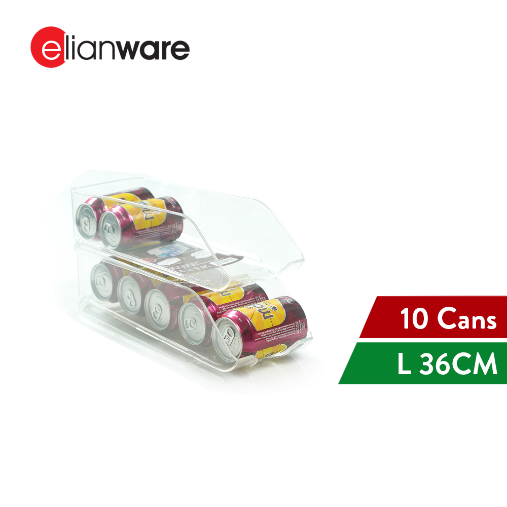 Elianware E-Concept BPA FREE Stackable Can Holder Dispenser Organizer (Holds up to 10 Cans)