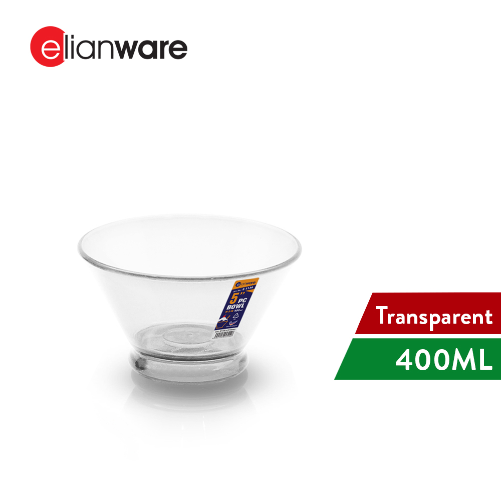 Elianware 5Inche 400ml Unbreakable Elegant Desert Salad Dining Bowl