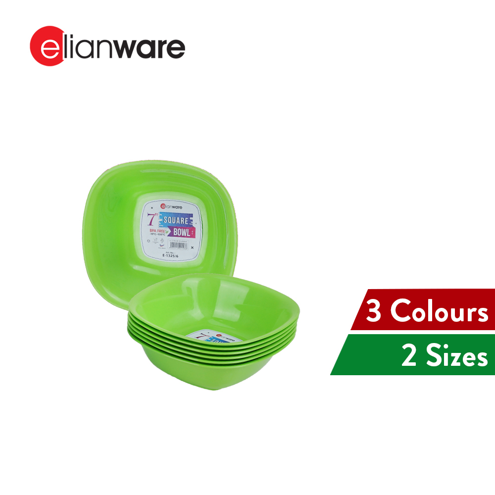 Elianware 6inch/7inch Dining Bowl (6 Pcs Set) Small Soup Mangkuk Bowl