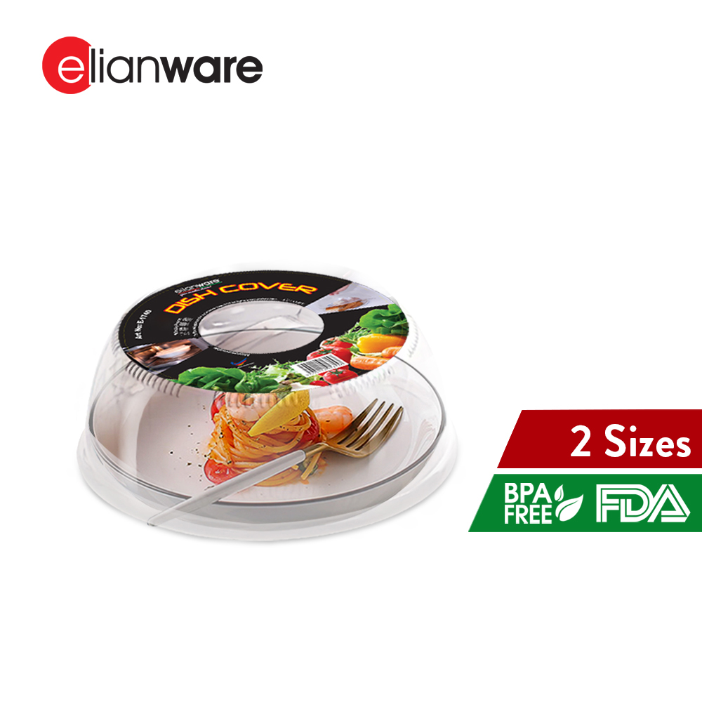 Elianware (7inch/8inch) Dustproof Kitchen Dining Dish Food Cover Stackable Anti-Flies with Handle