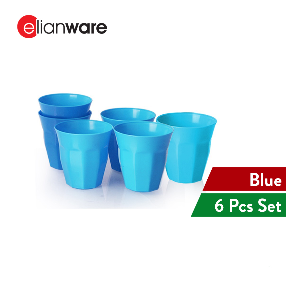 Elianware (295ml) BPA FREE Plastic Party Kids Cup Cawan(6Pcs)