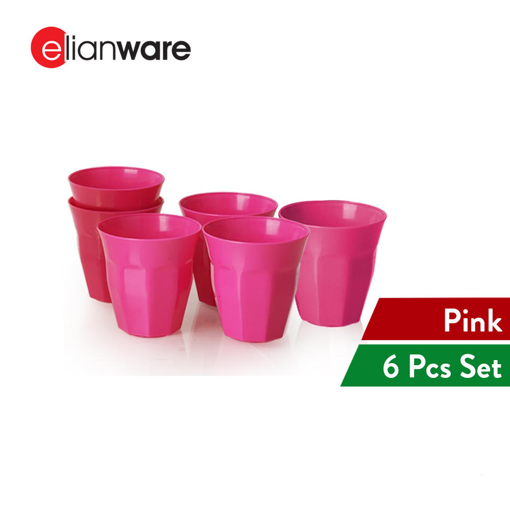 Elianware (295ml) BPA FREE Plastic Party Kids Cup Cawan(6Pcs)