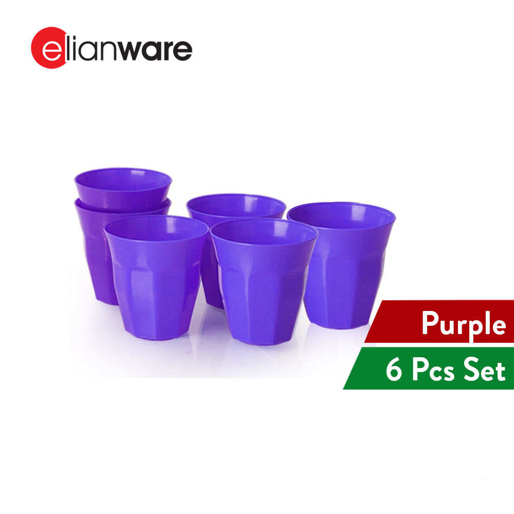 Elianware (295ml) BPA FREE Plastic Party Kids Cup Cawan(6Pcs)