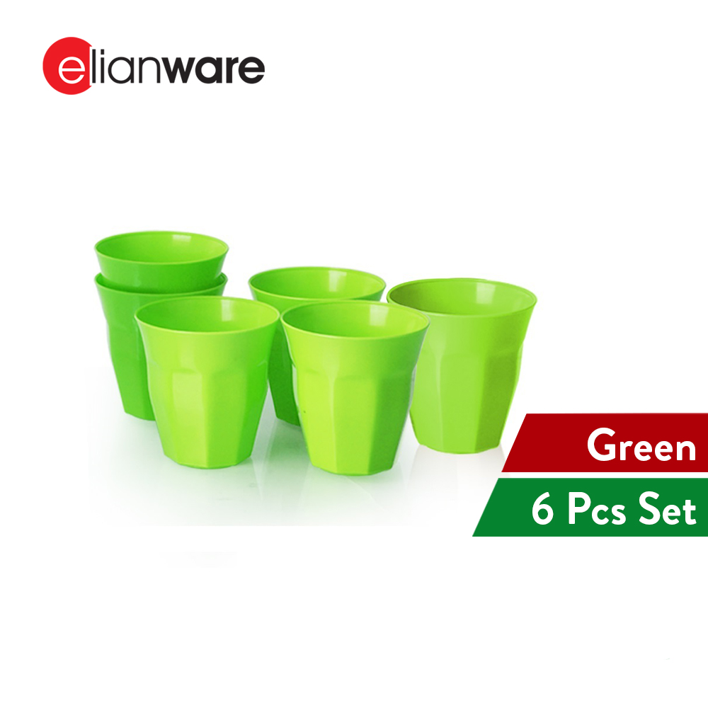 Elianware (295ml) BPA FREE Plastic Party Kids Cup Cawan(6Pcs)
