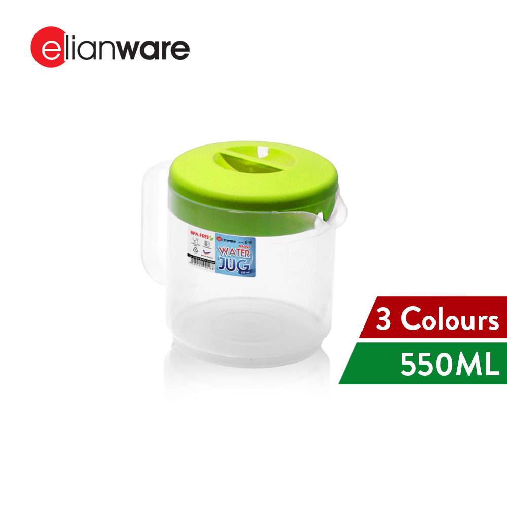 Elianware 550ml BPA FREE Transparent Mini Fridge Hot Water Jug