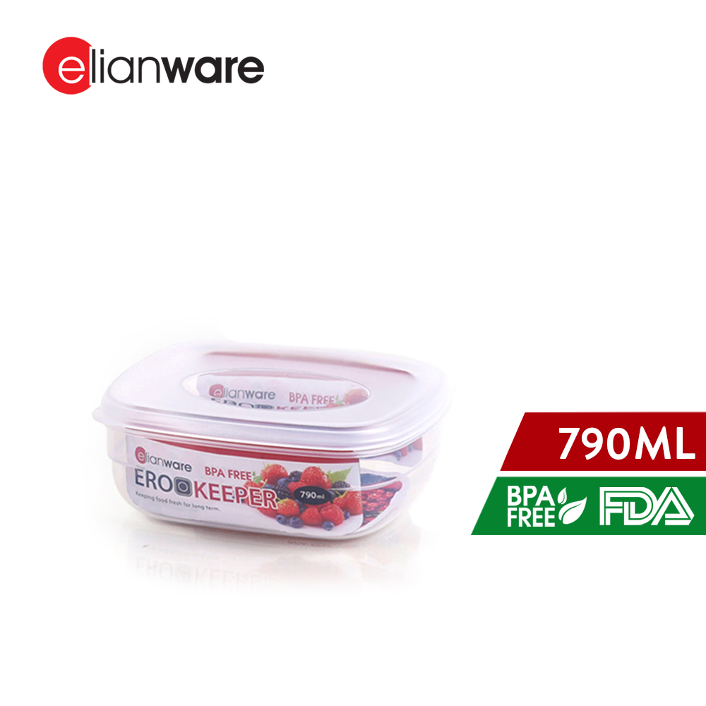 Elianware [1pc/3pcs] EROO Transparent Multipurpose Tall Food Keeper BPA FREE Microwaveable Food Storage Container Bekas Makanan