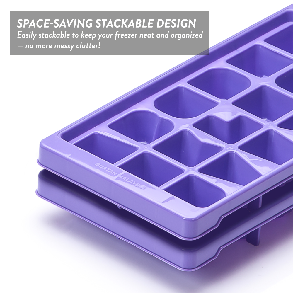 Elianware 2 Pcs ABC Stackable Ice Cube and Jelly Mould BPA Free