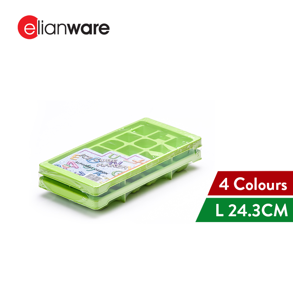 Elianware 2 Pcs ABC Stackable Ice Cube and Jelly Mould BPA Free