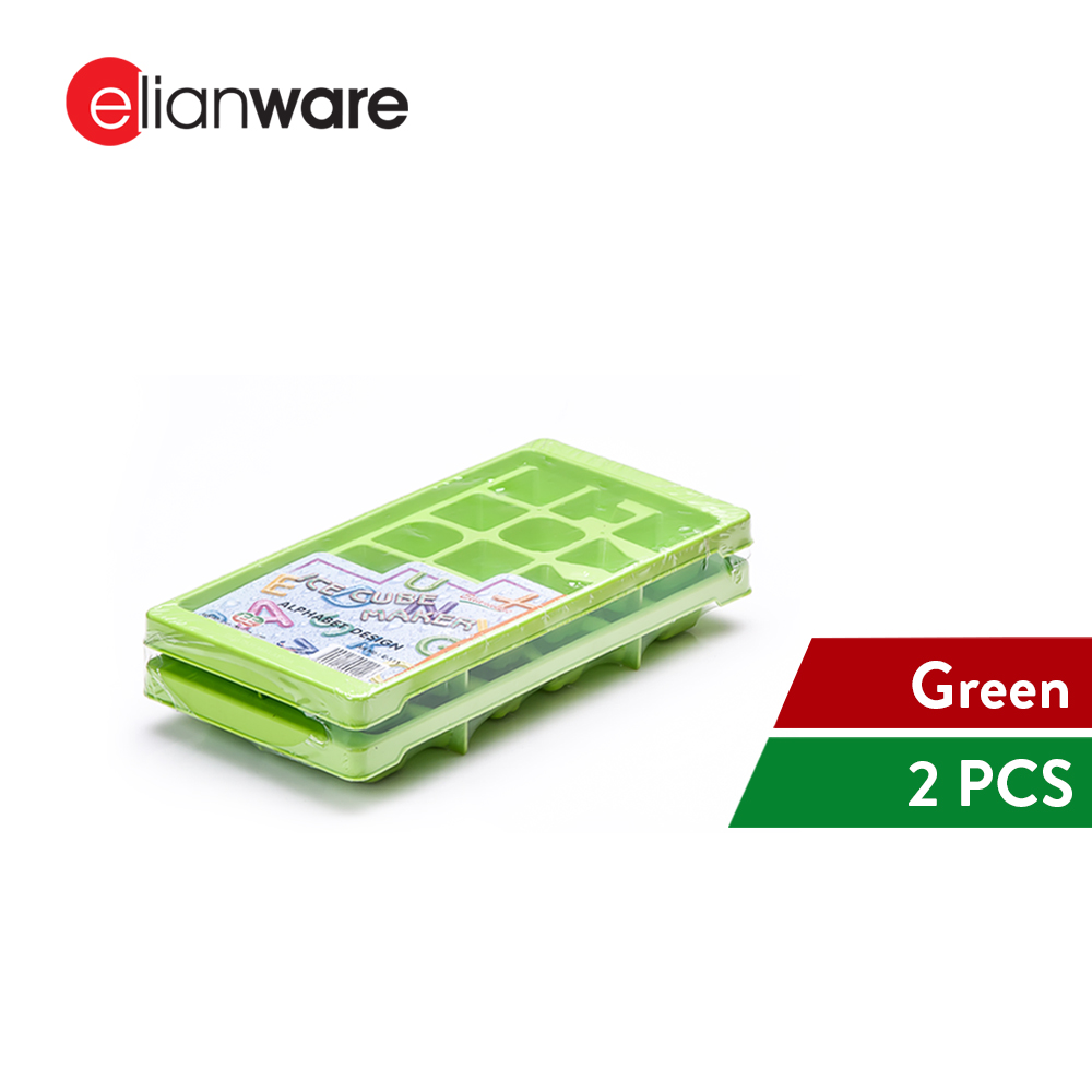 Elianware 2 Pcs ABC Stackable Ice Cube and Jelly Mould BPA Free