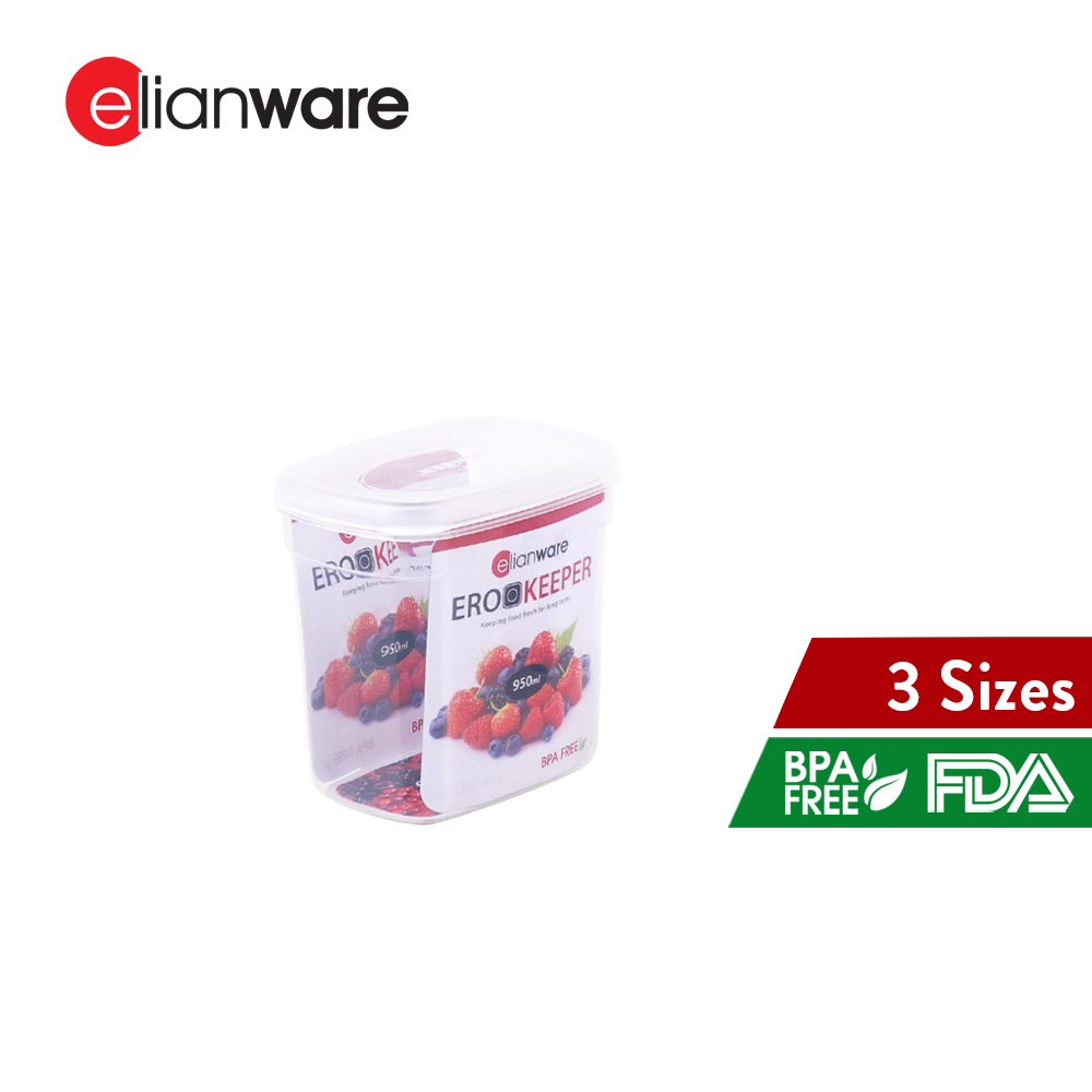 Elianware [1pc/3pcs] EROO Transparent Multipurpose Food Keeper BPA FREE Microwaveable Food Storage Container Bekas Makanan