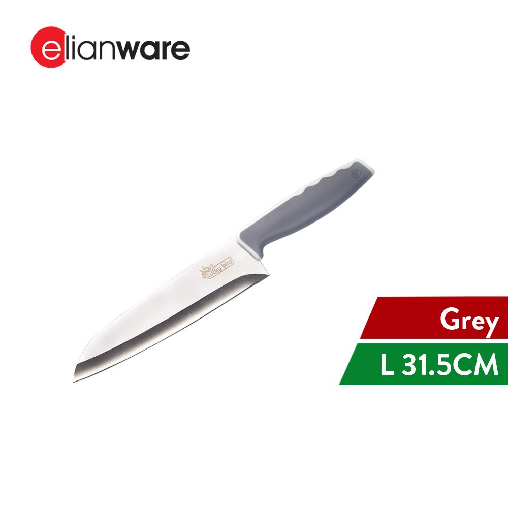 Elianware Santoku Stainless Steel Kitchen Knife Knives Pisau (31.5cm)