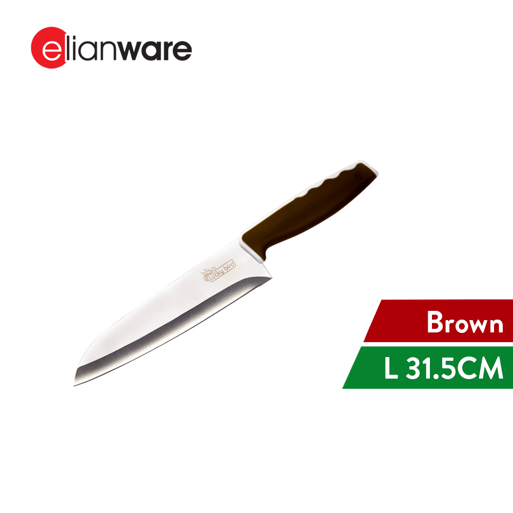 Elianware Santoku Stainless Steel Kitchen Knife Knives Pisau (31.5cm)