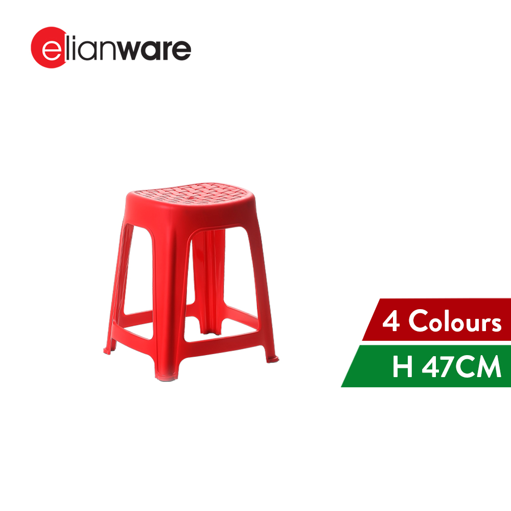 Elianware High Quality Furniture Heavy Duty Dining Stool Plastic Side Chair