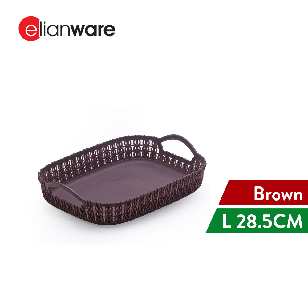 Elianware Multiputpose Lifestyle Tray Basket Storage with Handle