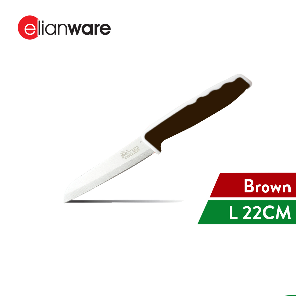 Elianware Fruit Stainless Steel Kitchen Knife Knives Pisau (22cm)