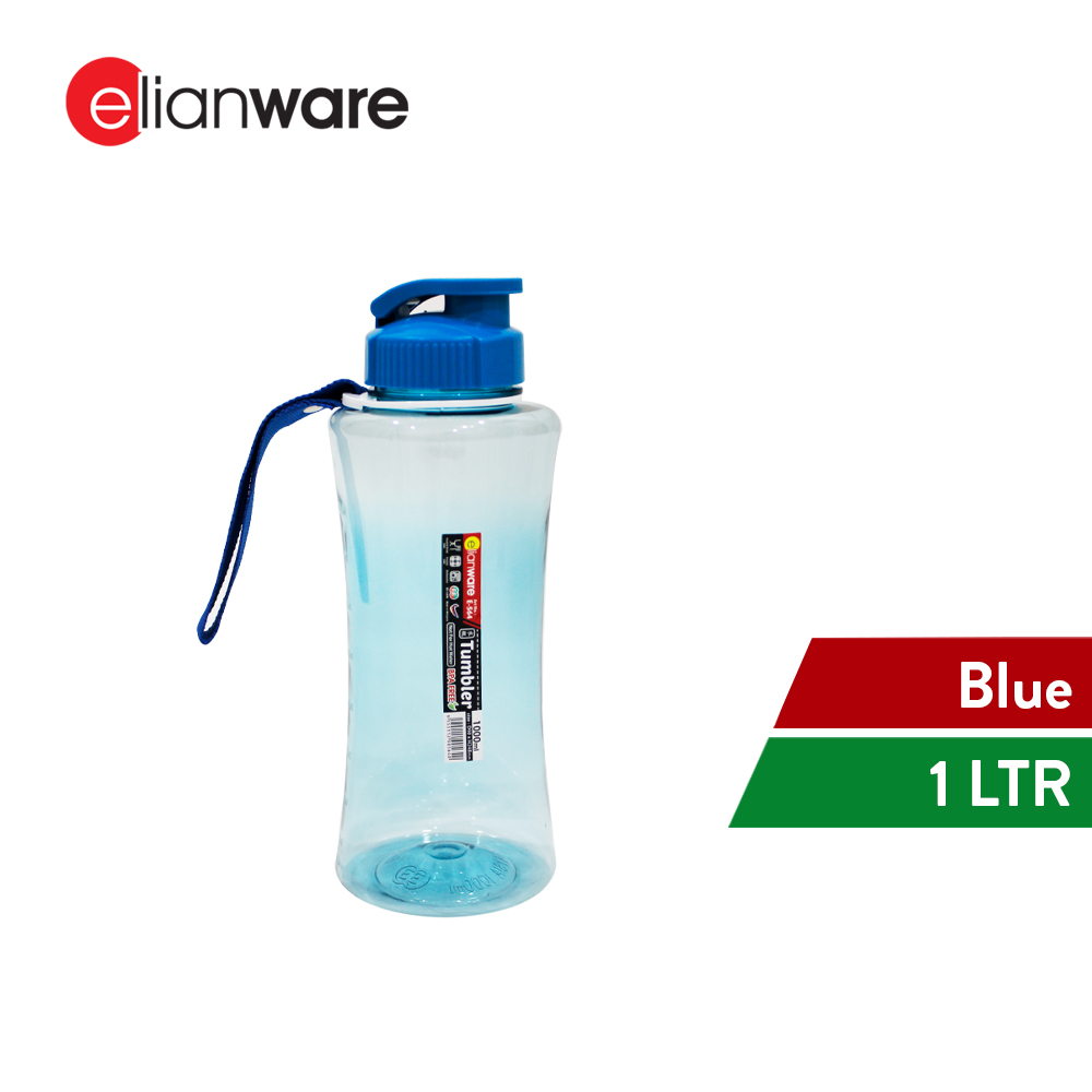 Elianware Outdoor Strap Portable Hydration Beverage PET BPA Free Water Bottle (500ML & 1L)