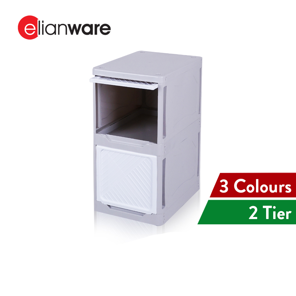 Elianware Square Stackable Wardrobe Drawer Storage Organizer Box Cloth Cabinet