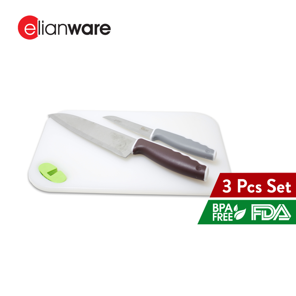 Elianware Chopping Board FREE 2 x Stainless Steel Knife Set