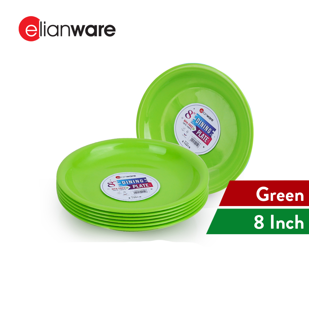 Elianware 6 Pcs Colourful Tableware Dining Dinnerware Rice Deep Plate