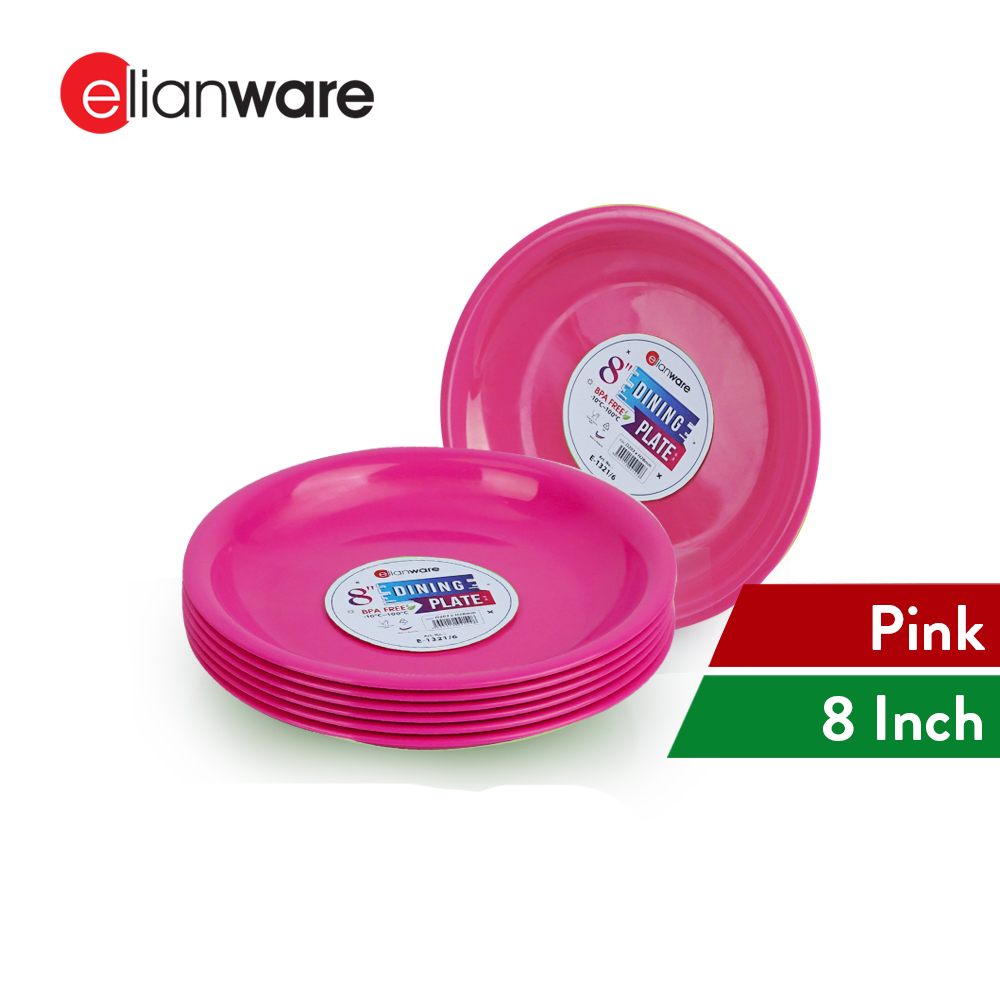 Elianware 6 Pcs Colourful Tableware Dining Dinnerware Rice Deep Plate