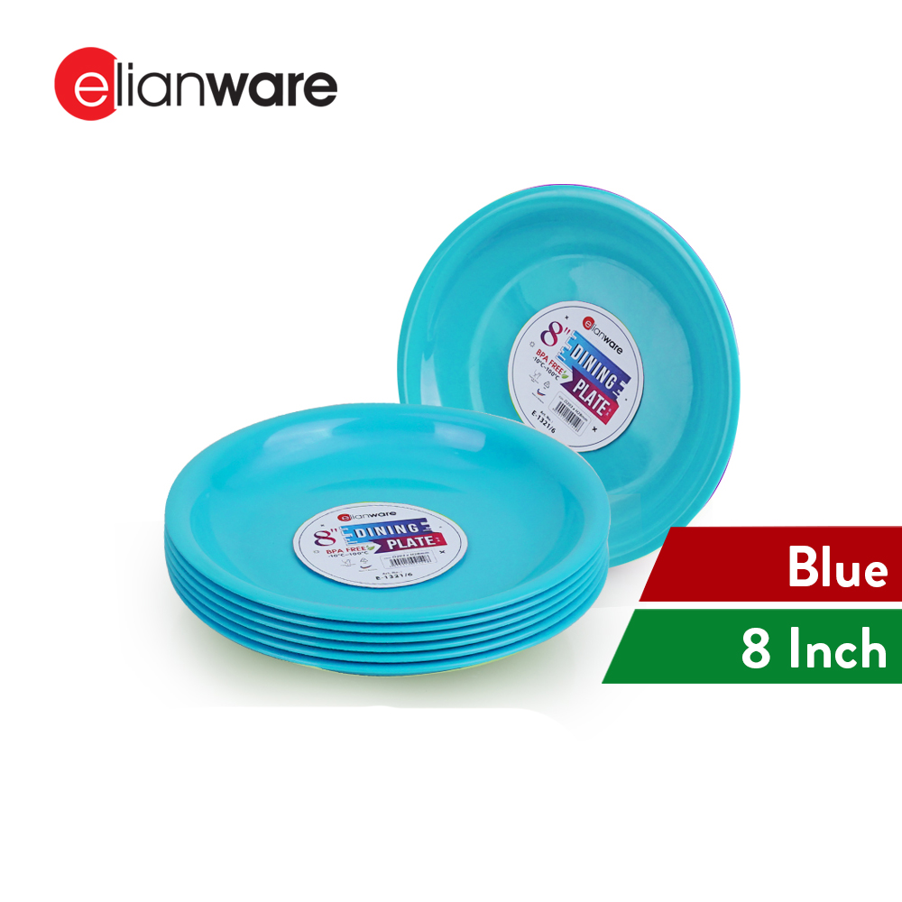 Elianware 6 Pcs Colourful Tableware Dining Dinnerware Rice Deep Plate