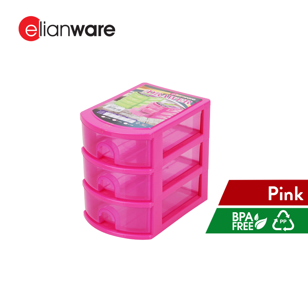 Elianware 3/4/5 Tiers Office Desk Drawers Stationery Storage Organization