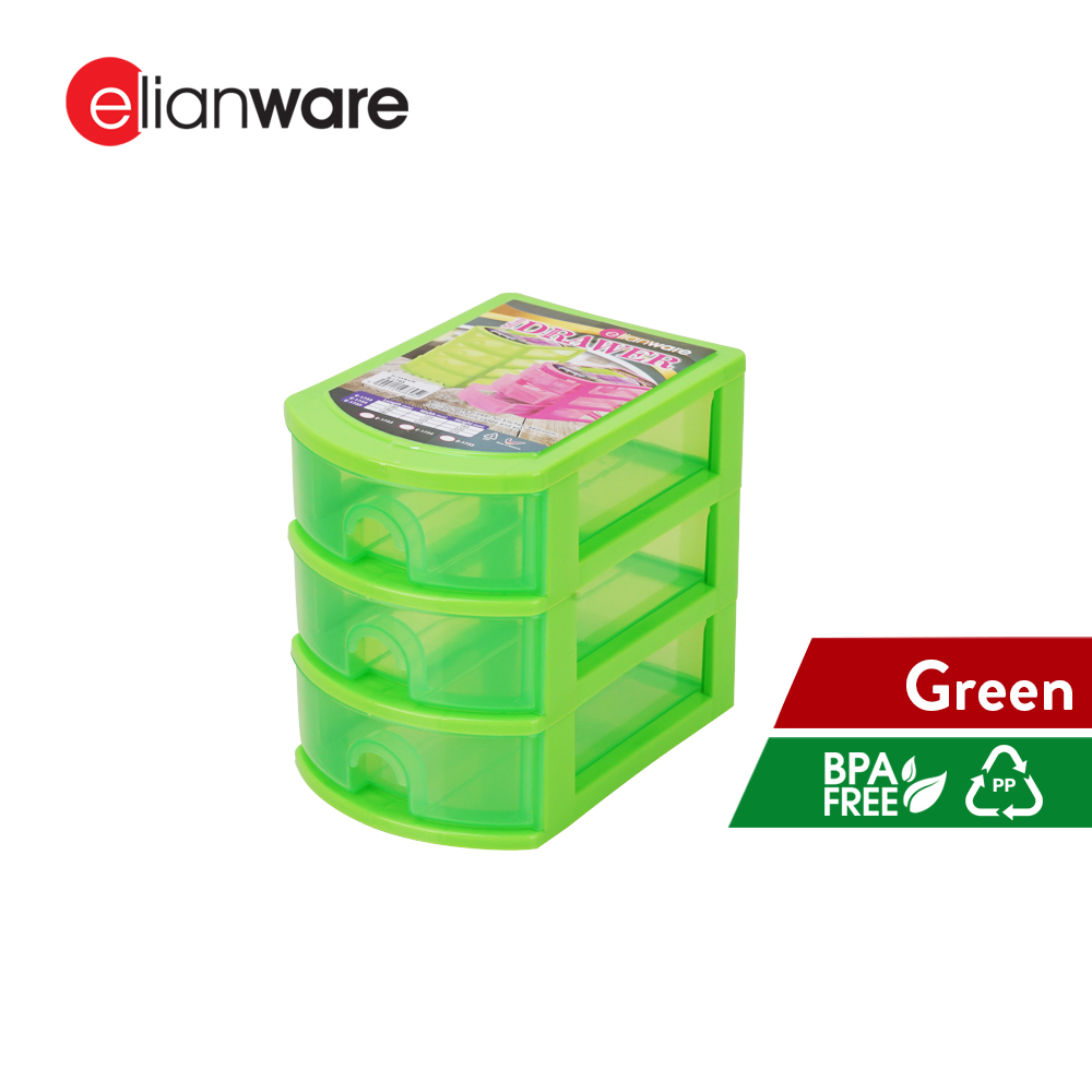 Elianware 3/4/5 Tiers Office Desk Drawers Stationery Storage Organization