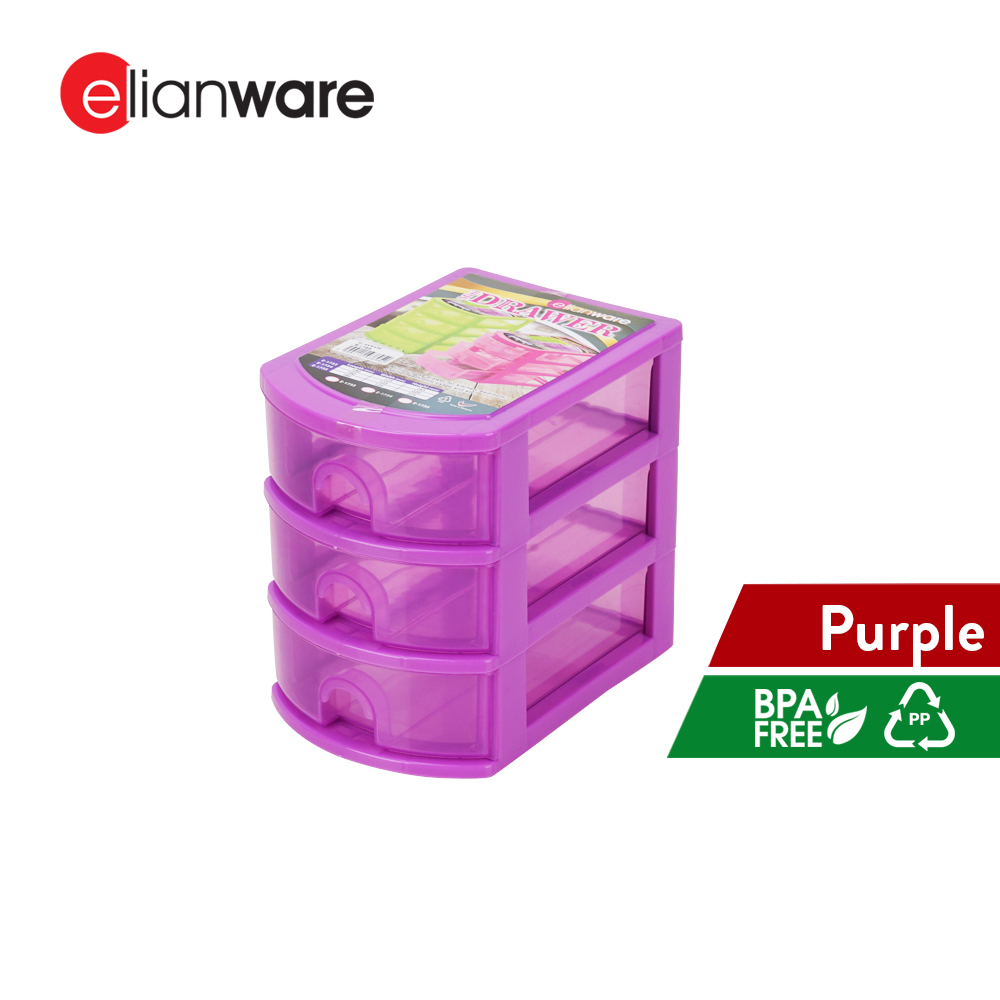 Elianware 3/4/5 Tiers Office Desk Drawers Stationery Storage Organization