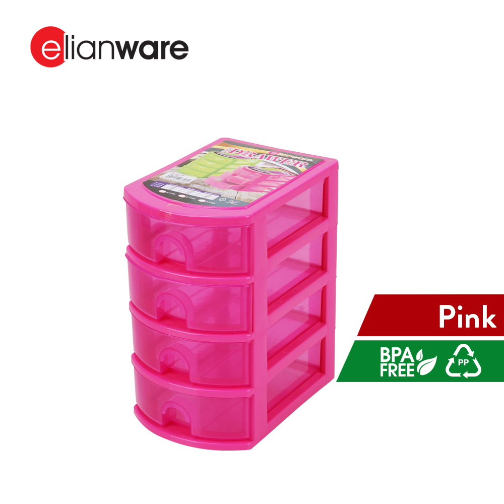 Elianware 3/4/5 Tiers Office Desk Drawers Stationery Storage Organization