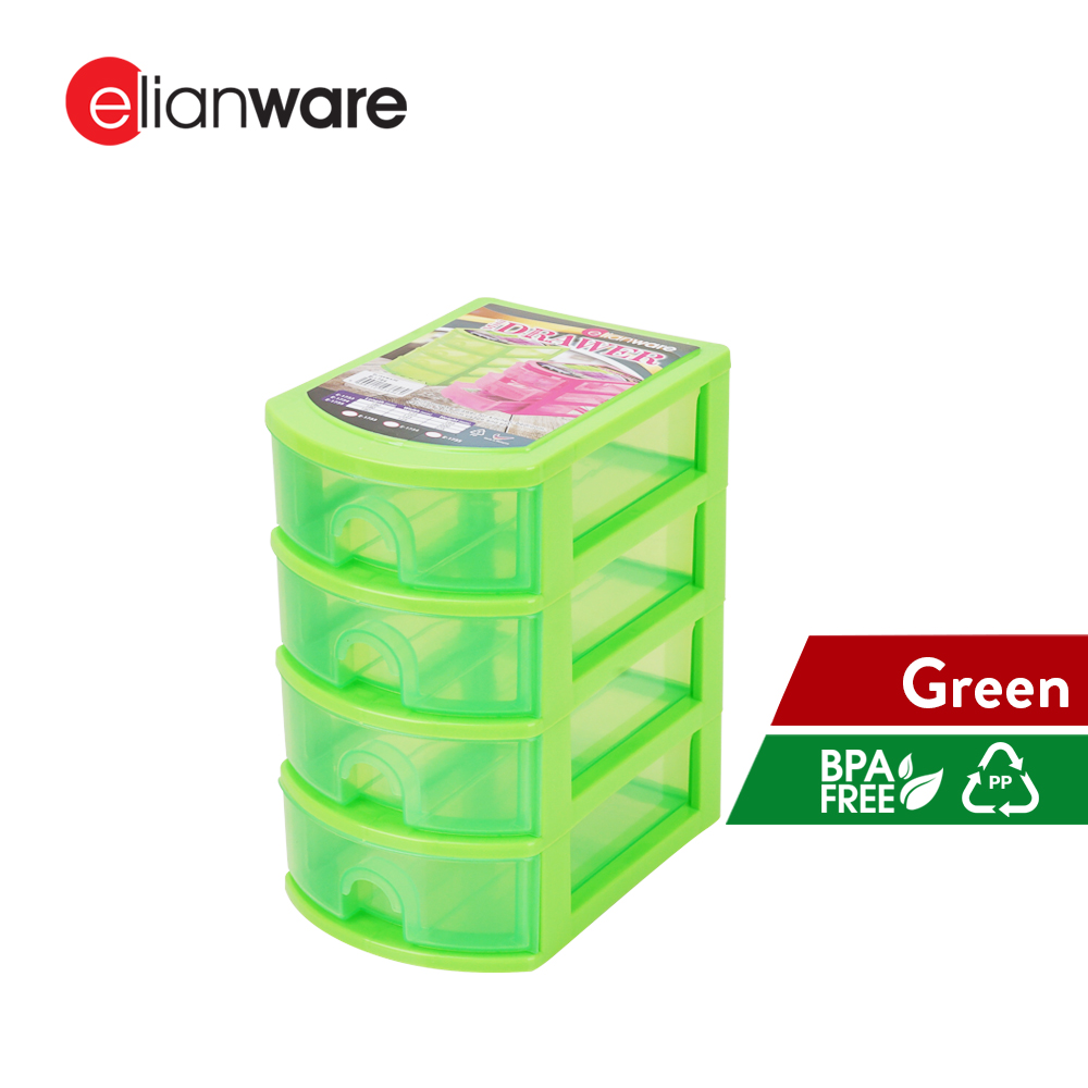 Elianware 3/4/5 Tiers Office Desk Drawers Stationery Storage Organization