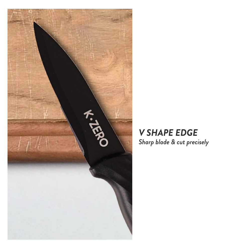 Elianware x K.Zero Black Series Premium Stainless Steel Cleaver Knife Non Stick Kitchen Knife Pisau Tajam (33.5cm)
