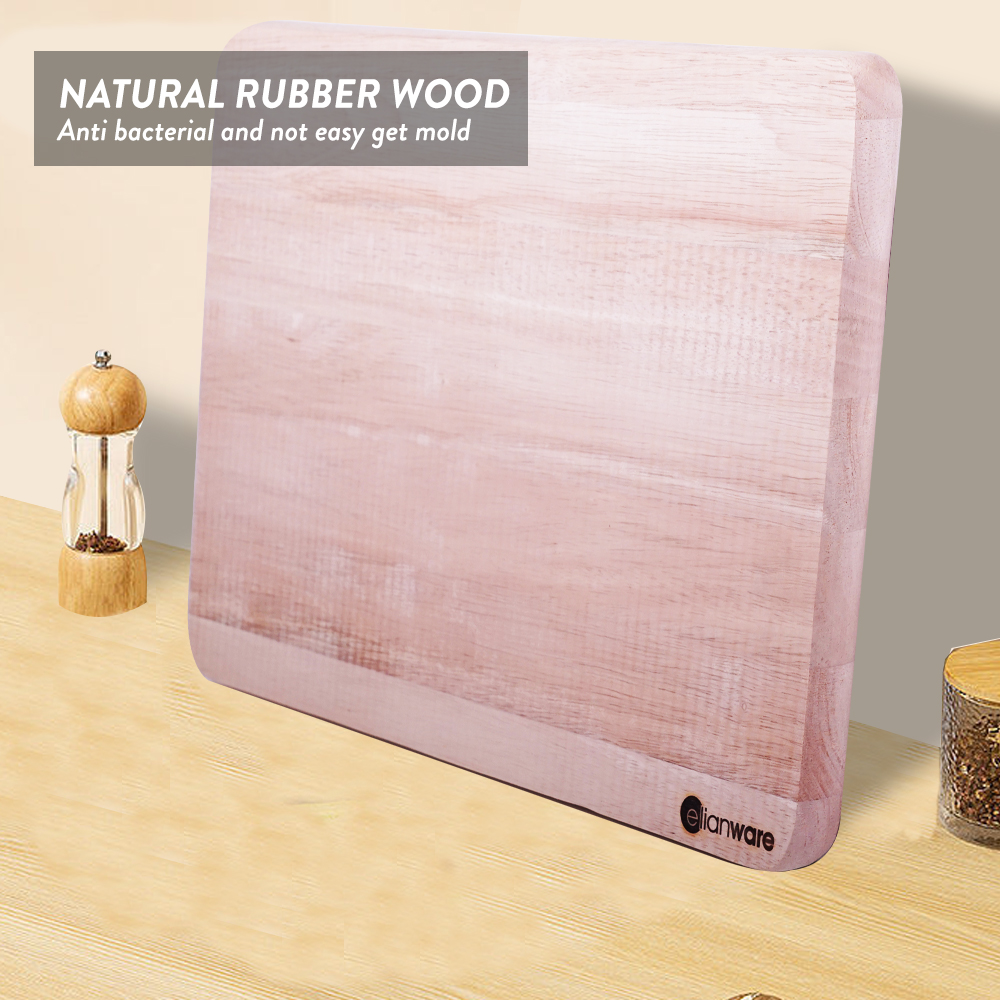 Elianware Rectangular Sturdy Chopping Board Thick Cutting Board Papan Pemotong