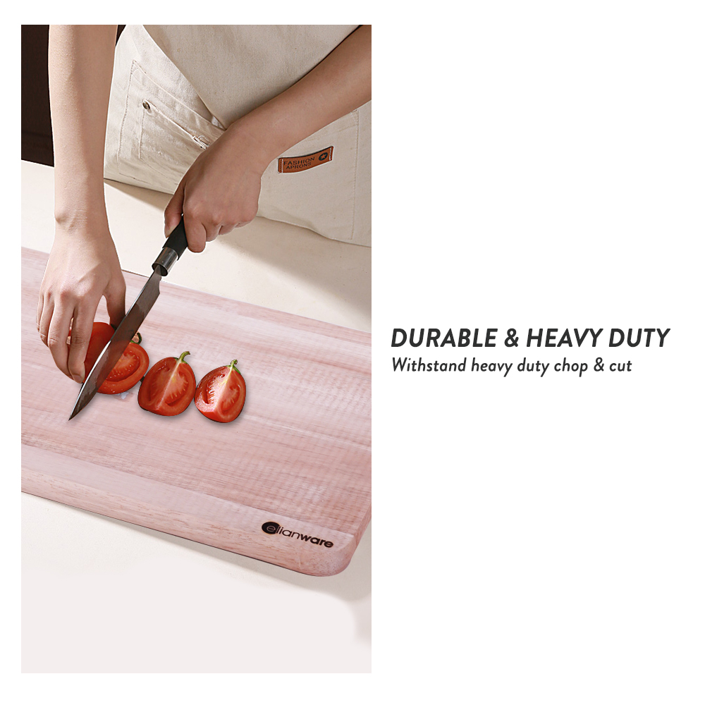 Elianware Rectangular Sturdy Chopping Board Thick Cutting Board Papan Pemotong