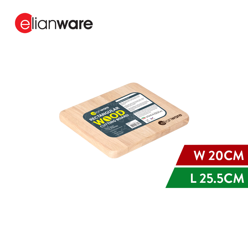 Elianware Rectangular Sturdy Chopping Board Thick Cutting Board Papan Pemotong