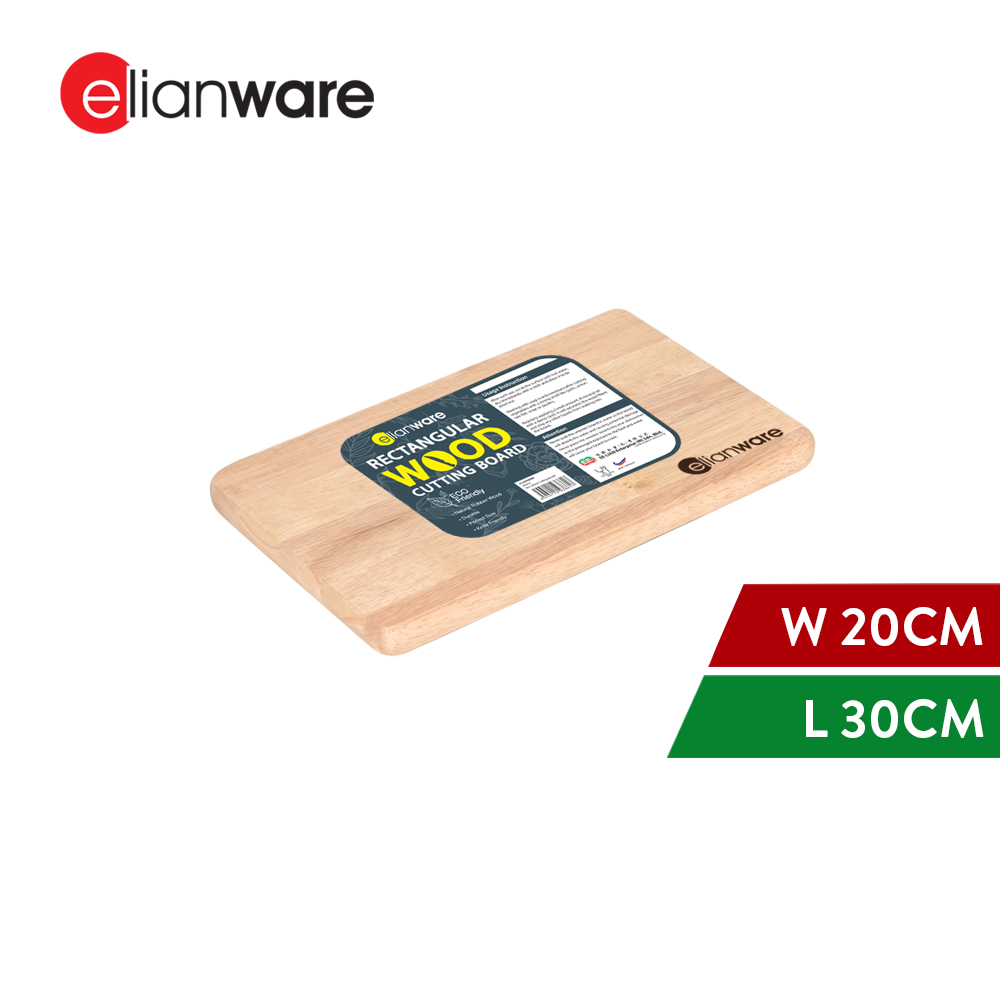 Elianware Rectangular Sturdy Chopping Board Thick Cutting Board Papan Pemotong