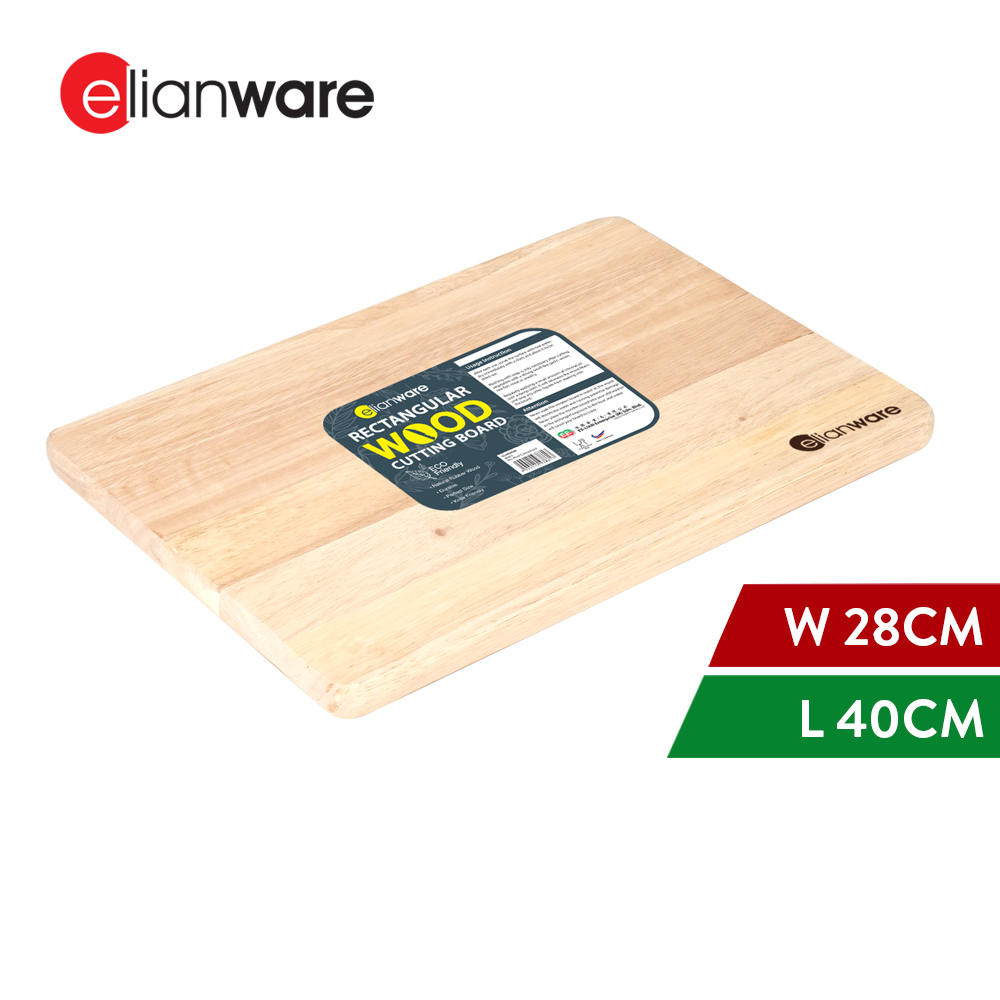 Elianware Rectangular Sturdy Chopping Board Thick Cutting Board Papan Pemotong