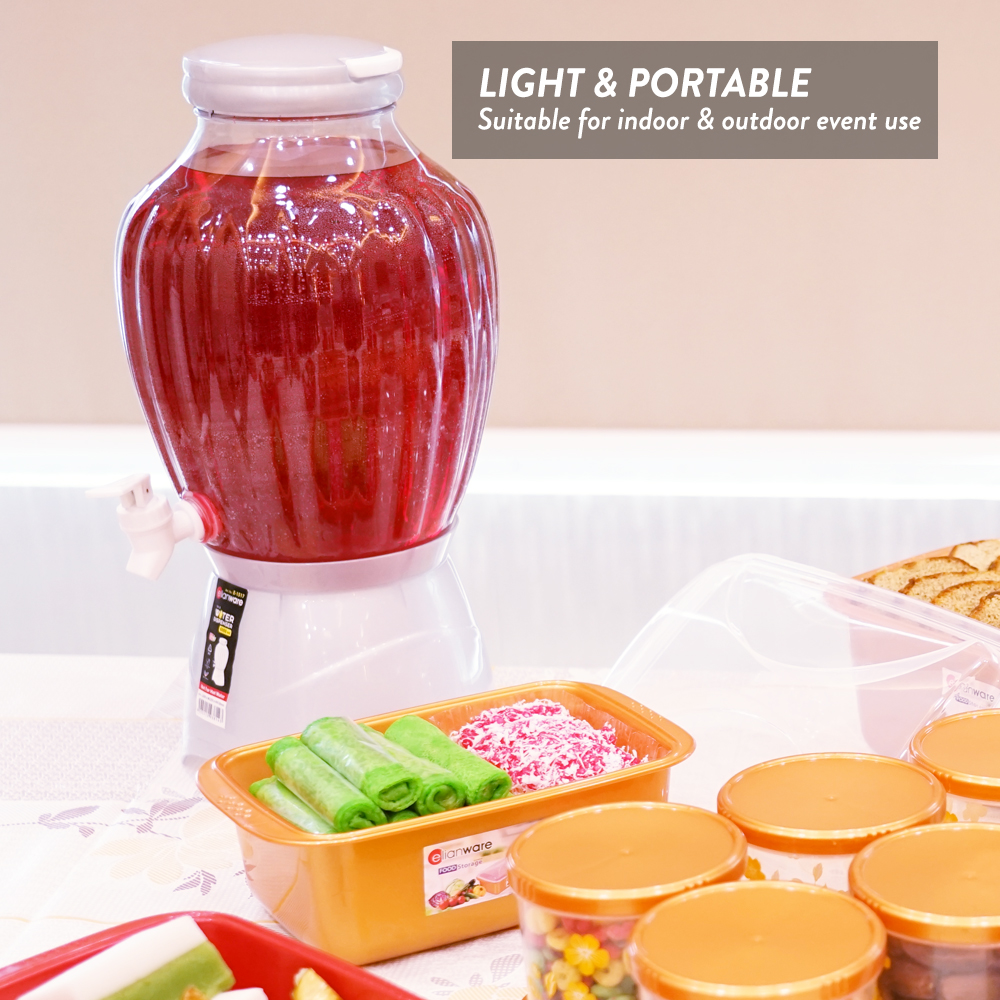 Elianware Raya Exclusive Set Big Water Dispenser & Jug + 3PCS Food Container Set