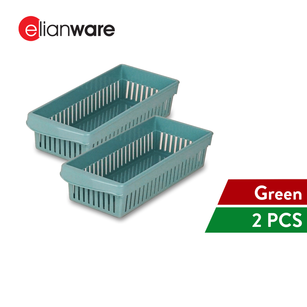 Elianware 1PC/2 PCS Multipurpose Food Plastic Storage Box Narrow Drawer Coffee Milo Stick Organizer