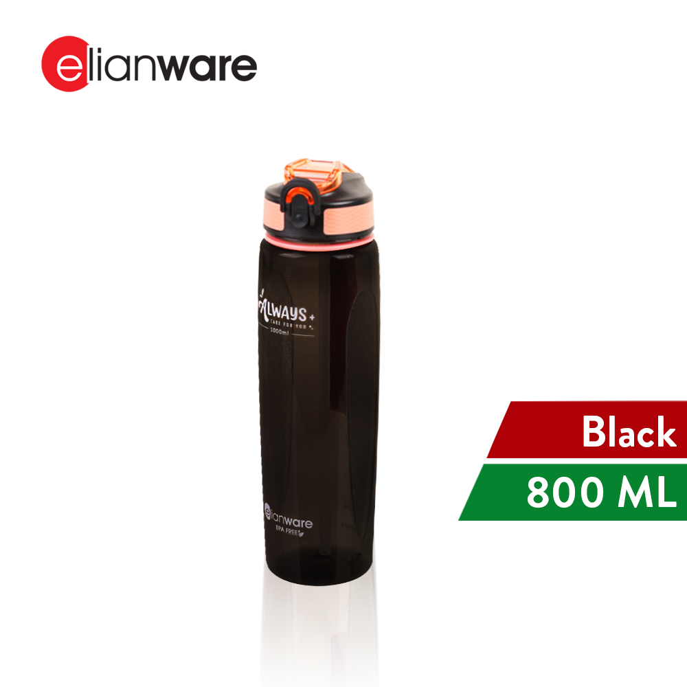 Elianware 800ML/1000ML Water Bottle with Straw Tumbler Botol Air BPA FREE