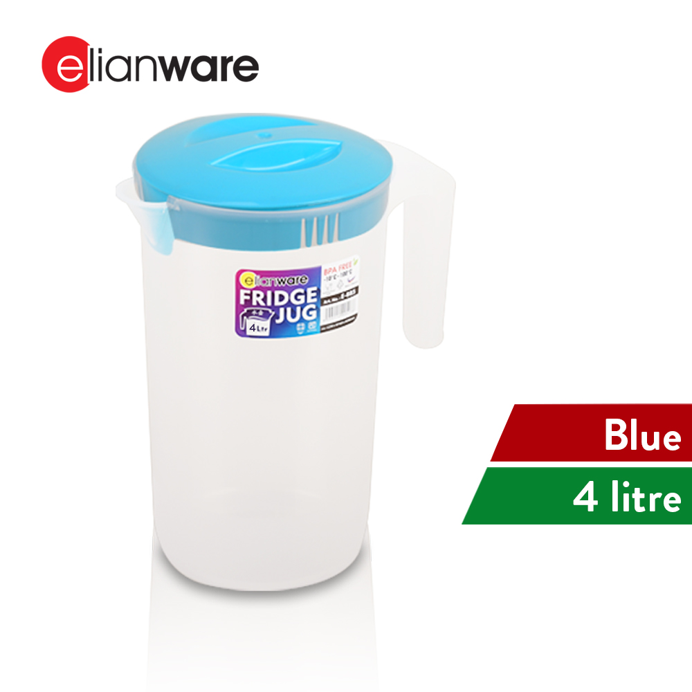 Elianware BPA Free Tall Fridge Hot Water Jug (2L/4L)