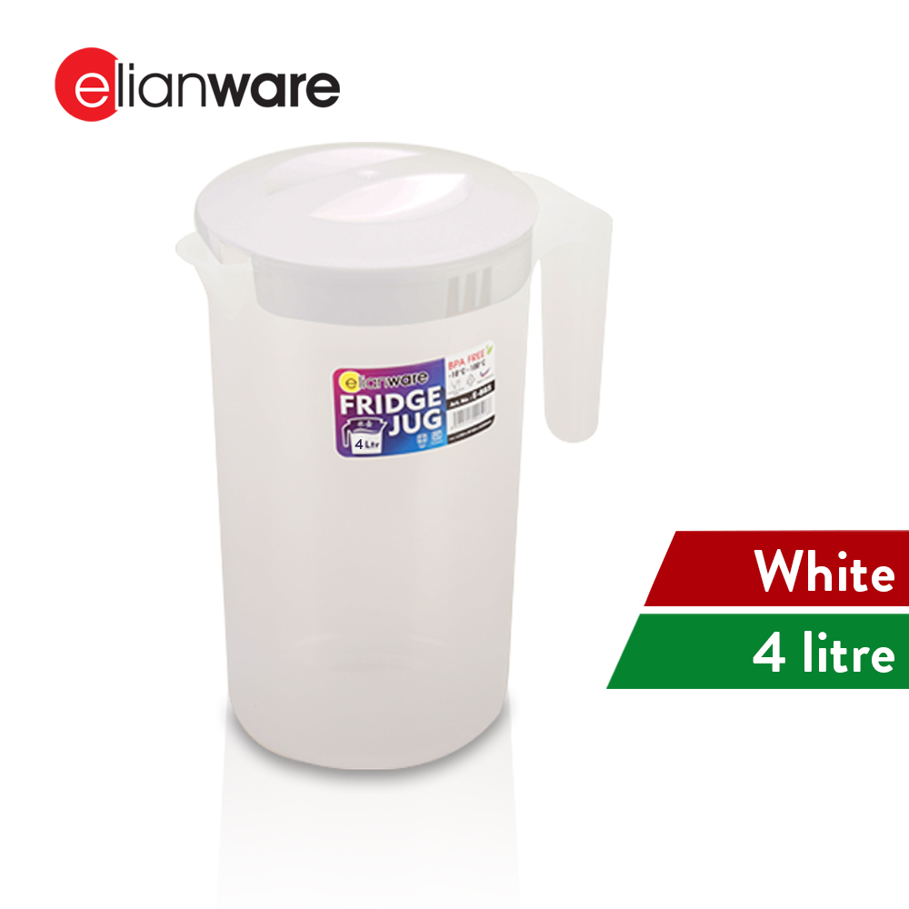 Elianware BPA Free Tall Fridge Hot Water Jug (2L/4L)