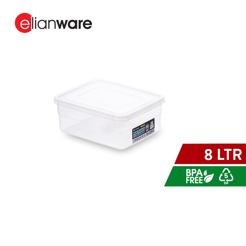 Elianware 1PC/3PCS 8LTR Plastic Drawer Food Storage Stackable Cabinet Basket