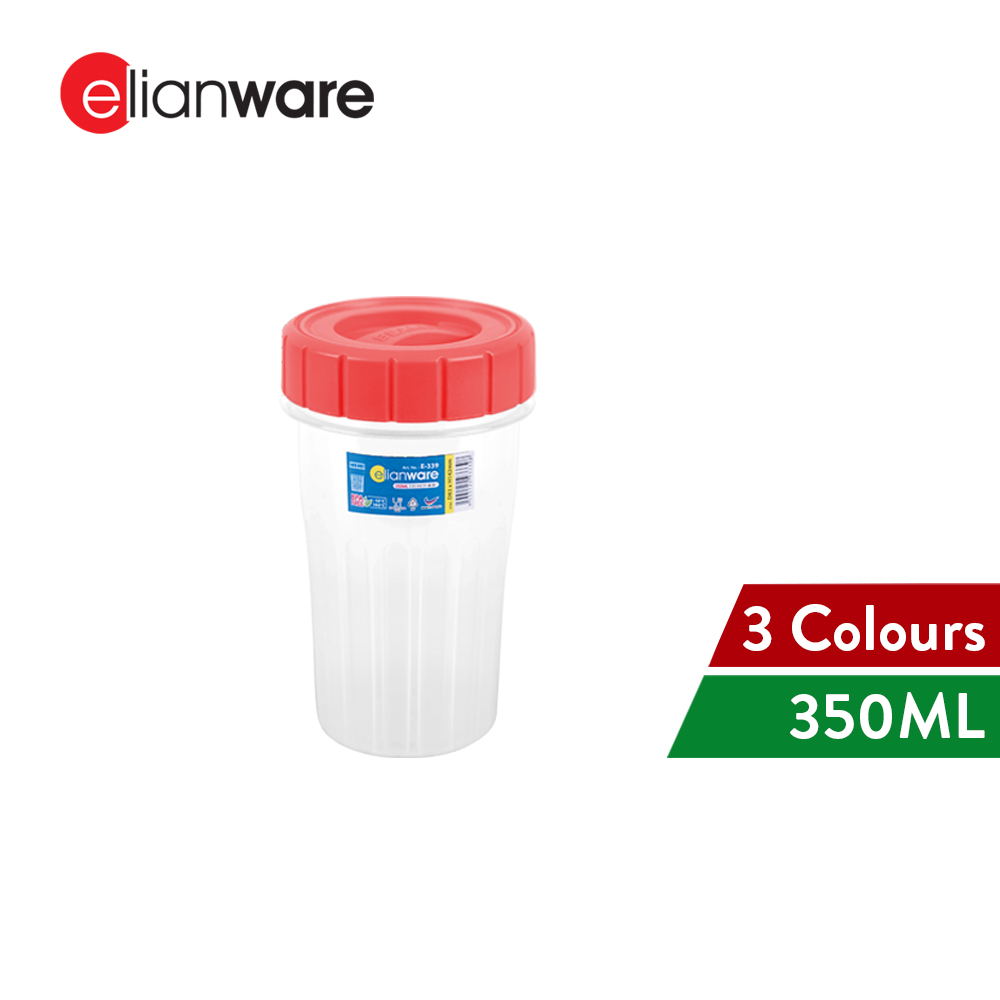Elianware 350ML BPA FREE Protein Beaker Shaker Cold Beverage Cawan