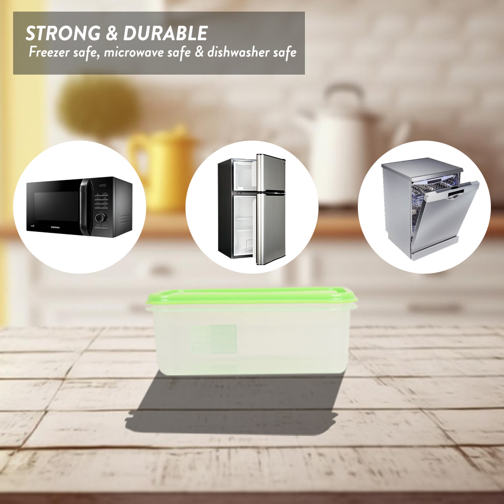 Elianware BPA Free 1.5Ltr/2Ltr Food Container Fridge Keeper Easy Food Storage