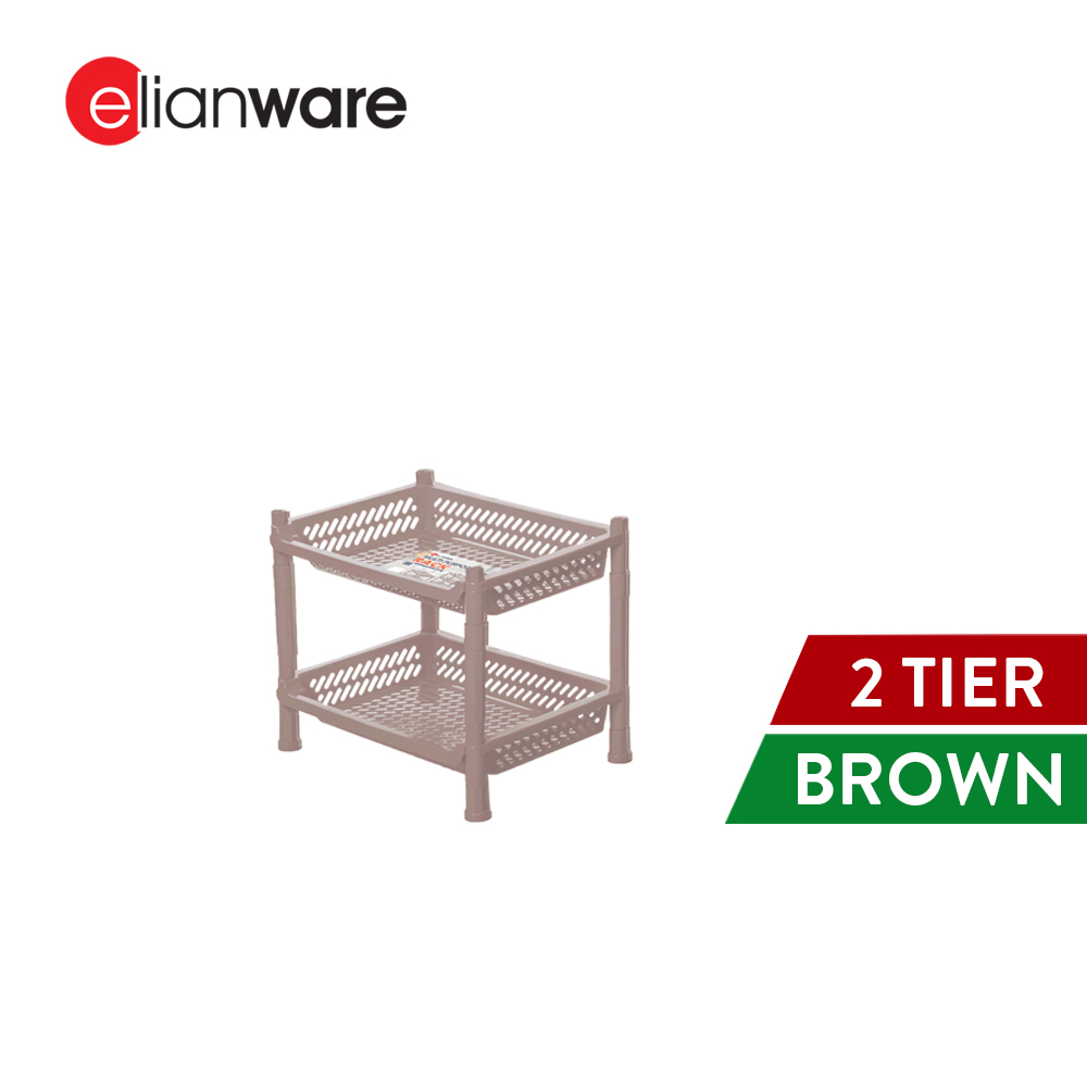 Elianware 2/3/4 Tier Kitchen Storage Racks Bathroom Shelves Book Shelving Kitchen Rack Organizers Space Savers