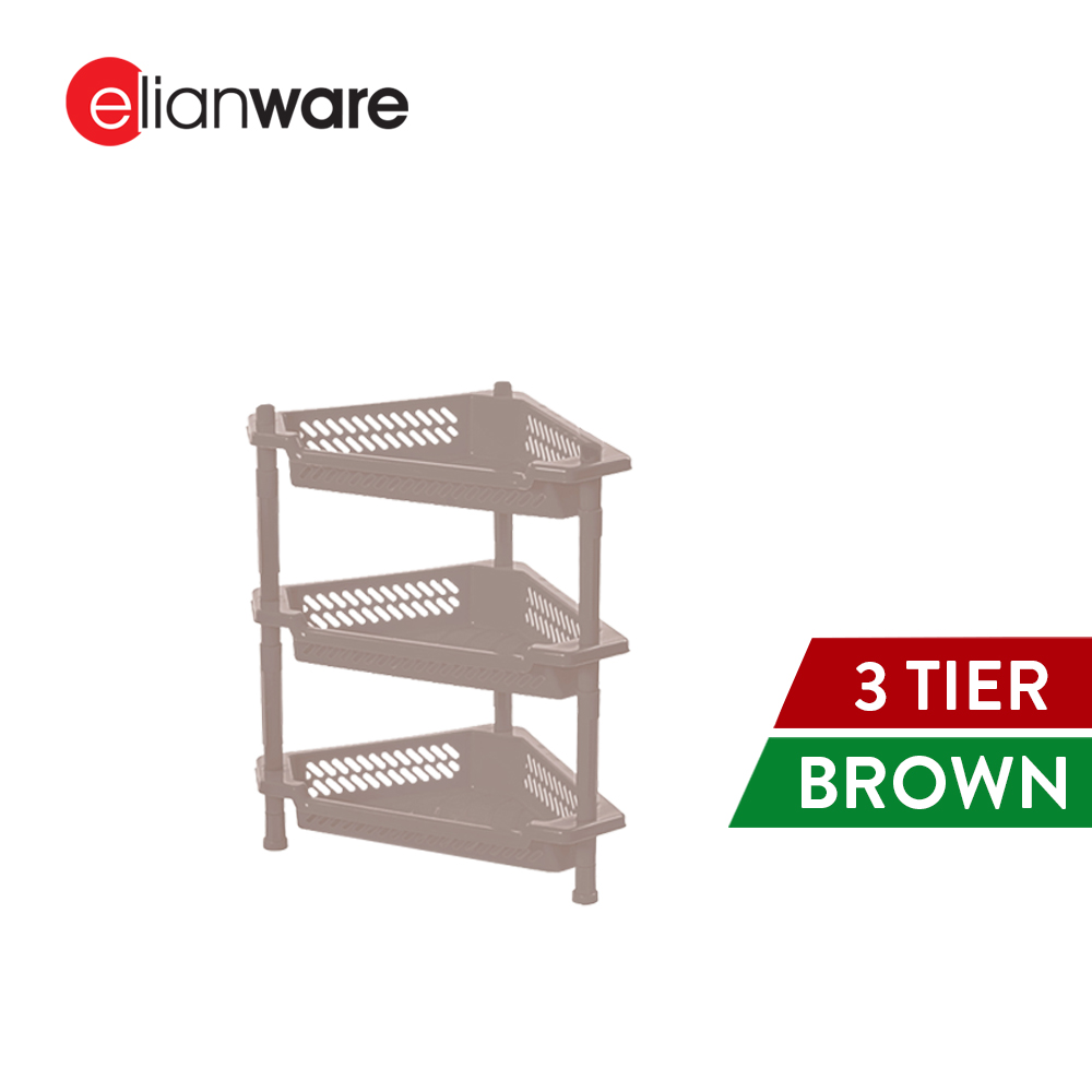 Elianware 2/3/4 Tier Kitchen Storage Racks Bathroom Shelves Book Shelving Kitchen Organizers Space Savers