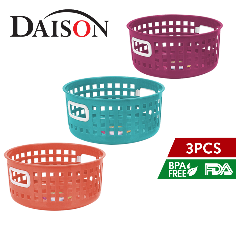 Elianware Daison 3PCS Fruit Basket Vegetable Storage Multipurpose Organizer