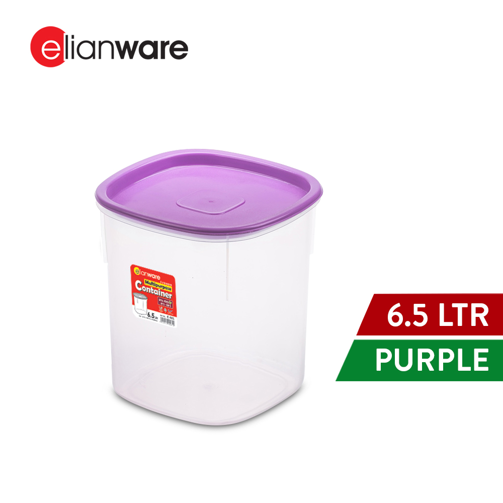 Elianware 1PC/3PCS 6.5Ltr Airtight Food Container Storage Box Kerepek Bekas Makanan